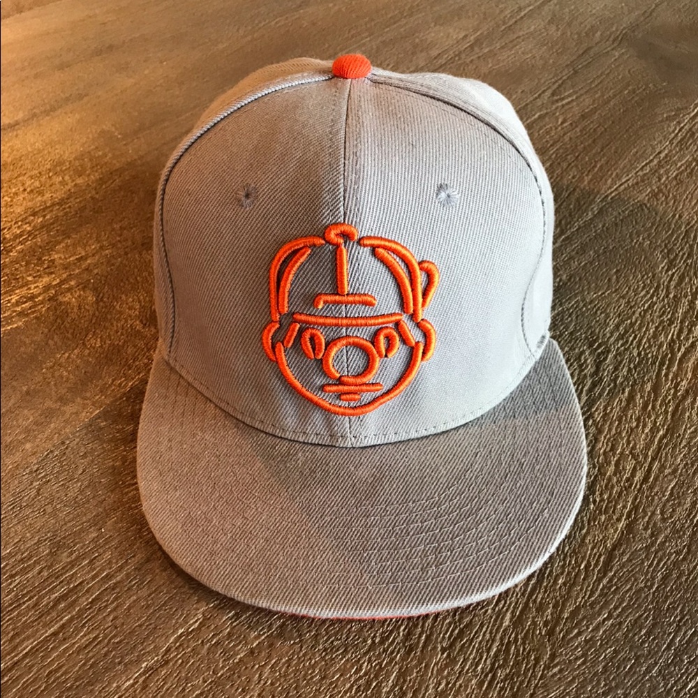 Trukfit 🛹 1st Edition SnapBack Hat Gray Orange Adult Unisex Skateboard